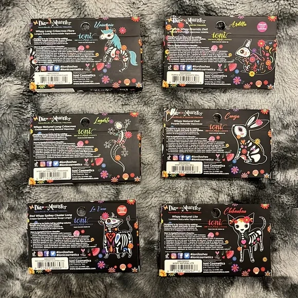 RARE Ioni Lashes Dia de los Muertos LIMITED EDITION FLASH SALE! SET OF 6 LASHES